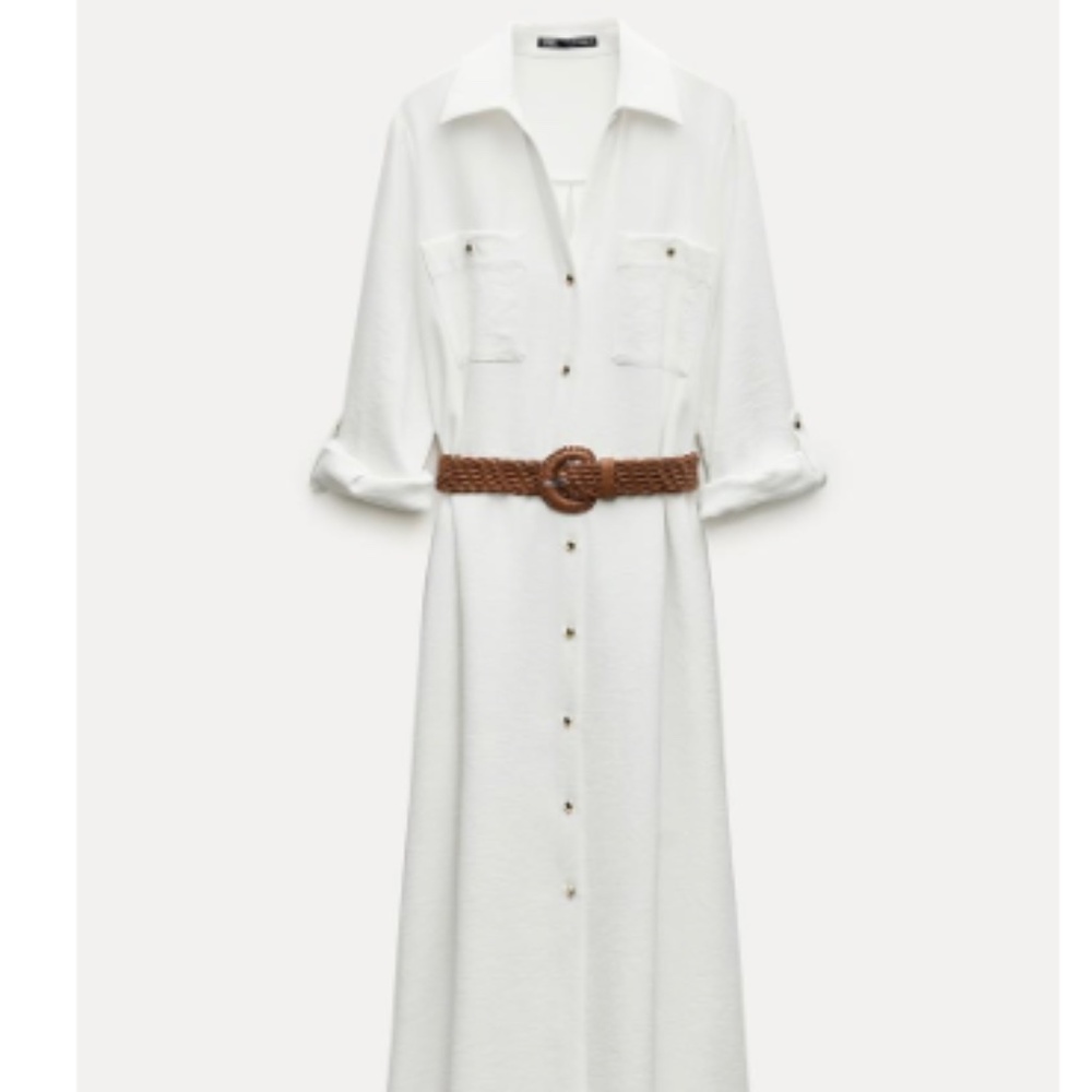 BELTED SHIRTDRESS - Picture 2 of 6